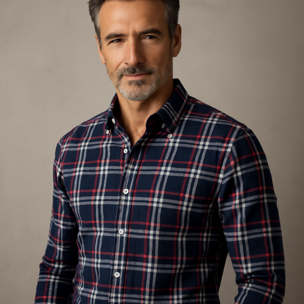 Camisa cuadros clásica