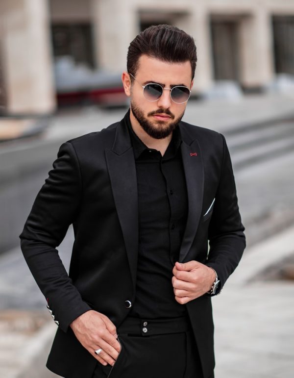 Traje Negro Slim